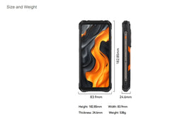 Android 15 Смартфон Cubot King Kong Power 5, 6.88" 120Hz Screen, 15300mAh Battery, 16GB RAM (6+10) 128GB ROM,MTK G100 5W Speaker
