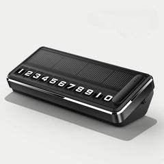1PC Solar Car Phone Number Plate Led Lighting Temporary Parking Card Hidden Plates Car Park Stop Multiple Number Parking Gadgets