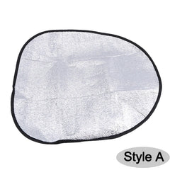 Car Steering Wheel Sun Shade Double Thick Sun Protection Foldable Anti-uv Sunscreen Car Supplies Car Steering Wheel Cover Silver