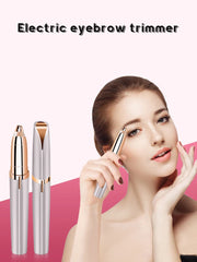 1pc Electric Eyebrow Trimming Tool For Beginners Automatic Electric Eyebrow Trimmer Nose Hair Shaving Brush Scraper Battery Ver