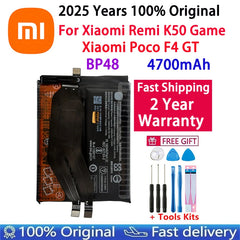2025 Years 100% Original BP48 4700mAh Battery For Xiaomi Remi K50 Game / Poco F4 GT Phone Replacement Batteries Fast Shipping