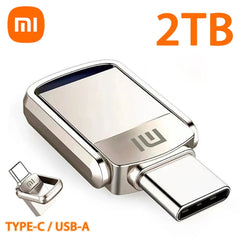 XIAOMI 2TB Metal Pendrive 2 IN 1 OTG 1TB 512GB USB Flash Drives 256GB 2TB USB 3.2 Pen Drive Memory Stick Type C For Cellphone PC