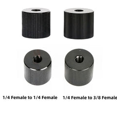 Metal 1/4 Female to 1/4 Female or 1/4 Female to 3/8 Female Screw for Tripod Magic Arm Camera DSLR Photography Studio Accessories