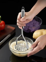 Home kitchen small tools, creative mud press, mashing machine, mud juice machine, stainless steel potato crusher, fruit pushing