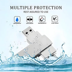 Xiaomi USB 3.2 16TB USB Flash Drive Memory Type-c 2-In-1 8TB 16TB OTG Pendrive 4TB High Speed Flash Disk 2TB For Computer Laptop