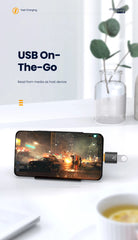 محول 10A OTG USB 3.0 إلى النوع C من USB أنثى إلى النوع C ذكر محول شحن سريع OTG USB C لأجهزة الكمبيوتر المحمولة Xiaomi Samsung