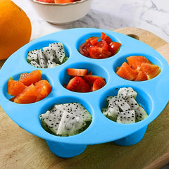 Silicone 7 Holes Cake Mold Home Party Baking Utensils Diy Cylindrical Mold Air Fryer Accessories Baking Tools Cake Molds