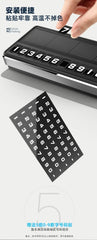 1PC Solar Car Phone Number Plate Led Lighting Temporary Parking Card Hidden Plates Car Park Stop Multiple Number Parking Gadgets