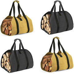 Large Capacity Firewood Storage Bag Waterproof Scratch-resistant Wood Log Carrier Outdoor Camping Firewood Holder Wood Carry Bag
