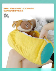 2/1PCS Shoe Washing Bag Washing Machine Laundry Bags with Zipper Closure Shoes Cleaning Bags Shoes Laundry Fluffy Fibers Sneaker