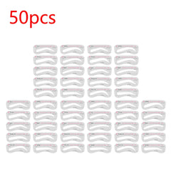 10-50Pcs Card Eyebrow Stencil Reusable Eyebrow Stencil Eye Brow Drawing Guide Beauty Tool Stickers Styling Shaping Template Card