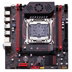 لوحة أم QIYIDA X99 TPM 2.0 واجهة LGA 2011 3 مع NVME NGFF M.2 تدعم 4 قنوات X99 C612chip DDR4 ذاكرة SATA3.0 USB3.0