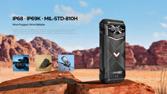 DOOGEE V Max Plus Rugged Phone 22000mAh 36GB(16+20) 512GB 200MP Camera Phone 6.58" 120Hz Dimensity 7050 Android14