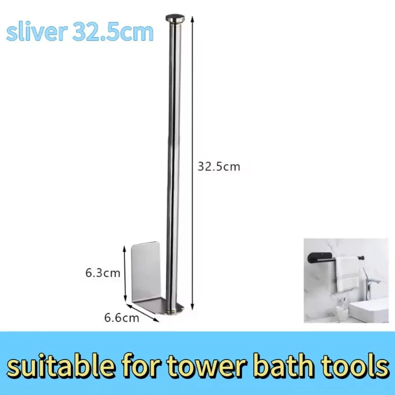 Kitchen Roll Paper Holder Stand Toilet Paper Holder Bathroom Towel Rack Without Drilling Roll Paper Dispenser Kitchen Towel Rack