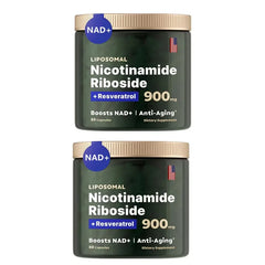 مكمل NAD+ - كبسولات نيكوتيناميد ريبوسيد الليبوسومية مع ريسفيراترول وكيرسيتين لمكافحة الشيخوخة، وصحة الخلايا والجلد