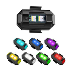 Motorcycle Light Drone Strobe Light 7 Color Mini USB LED Anti-Collision Bike Aircraft Night Flying Flashing Warning Signal Light