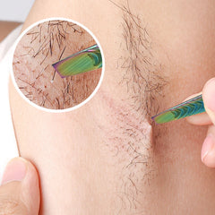 أداة تشذيب الحواجب الاحترافية للرجال، ملقط إزالة شعر الوجه واللحية والرموش والحواجب من الفولاذ المقاوم للصدأ بدقة عالية
