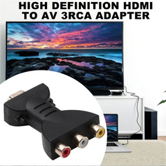 HDMI to 3RCA Red Yellow White Lotus Head Converter HDMI to AV Converter 3RCA Adapter