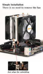 CPU Air Cooler X79 X99 3Pin/4Pin PWM Processor Cooling Fan For Intel LGA 1366 1151 1155 1200 1700 2011 AMD AM3 AM4 AM5