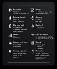 WORLD PREMIER SOYES ONEMYTH  Mini SmartPhone 16Pro 4.0" Android 10, Dual SIM, 2000mAh, 5MP Camera, 2GB+16GB, Face Unlock