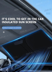 BLALION Car Windshield Sun Shade Blocks UV Ray Reflector Auto Window Sun Shade Visor Shield Cover Protector Foldable Parasol