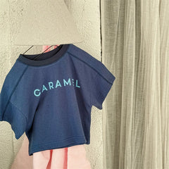 2025 Summer New Children Short Sleeve T Shirts Fashion Letter Print Boys Girls Casual T Shirts Baby Loose Tops Kids Tee Clothes