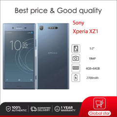 Sony Xperia XZ1 4G G8341 G8342 S0-01K Original Unlocked Octa-core 5.2" 64GB4GB Snapdragon Cellphone 19MP Fingerprint Smartphone