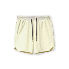 2024 New Men's Shorts Single-Layer Woven Quick Dry Solid Color Running Fitness Sports Casual American Fifth Pants Comfortable