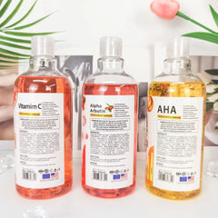 500ml Hyaluronic Acid, Nicotinamide Vitamin C AHA Face Serum Spots Eraser Corrector Whitening Moisturizing Lightening Body Serum