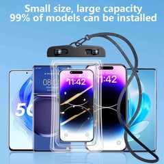 Cell Phone Waterproof Pouch Waterproof Cell Phone Case Dry Bag Touchscreen Function Transparent For Travel Rainy Cruise Ship