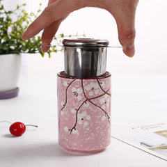 Stainless Steel Tea Infuser with Leak Proof Lid - Fine Mesh Filter for Loose Tea, Coffee & Herbs Safe for Home