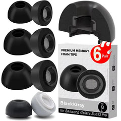 أطراف أذن من إسفنج الذاكرة لسماعات Samsung Galaxy Buds 3 Pro، أطراف أذن ناعمة، سدادات أذن مضادة للانزلاق، أطراف أذن لسماعات Buds3 Pro، حافظة سماعة الأذن
