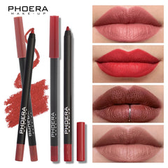 PHOERA 8 Colors New Lipstick Matte Long Lasting Lip Tint Waterproof Non-stick Cup Lip Glaze Red Lip Makeup Beauty Cosmetics