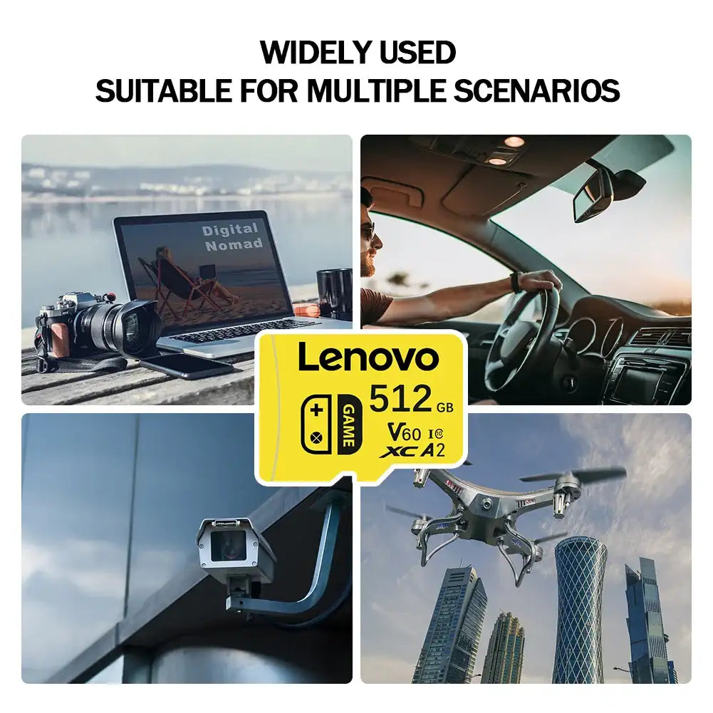 Lenovo 2TB SD Memory Card 1TB 512GB 256GB A2 U3 Micro TF SD Card 128GB High Speed MLC TF Card For Nintendo Switch Ps4 Games PC