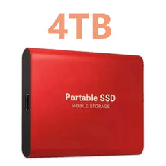New Portable Hard Drive 1TB 2TB 4TB Solid Disk High Speed External Hard Disk USB3.1 Type-C Solid State Drive for PC/Phone/Loptop