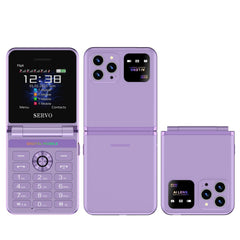 Original SERVO Flip 6 Mobile Phone 4SIM Card Standby GSM Network Magic Voice Call Recording Torch Fold Cellphone Free Phone Case