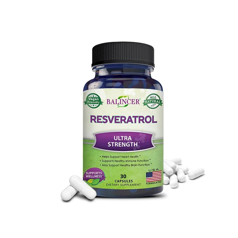 Balincer Resveratrol Capsules Support Cardiovascular Health, Antioxidants, Improve Immunity, and Promote Smooth Skin