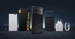 هاتف POCO F6 Pro Snapdragon 8 Gen 2 النسخة العالمية، شاشة AMOLED Flow مقاس 6.67 بوصة بدقة WQHD+ ومعدل تحديث 120 هرتز، وبطارية 5000 مللي أمبير في الساعة، وشحن فائق السرعة 120 واط