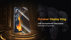 Android 15 Смартфон Cubot King Kong Power 5, 6.88" 120Hz Screen, 15300mAh Battery, 16GB RAM (6+10) 128GB ROM,MTK G100 5W Speaker