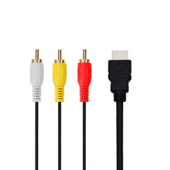 HDMI-compatible to 3RCA Cable One-way For HD Player Devices Capable Of Automatic Decoding