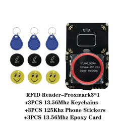 قارئ بطاقات RFID الجديد Proxmark3 512M وكاتب مفاتيح IC/ID ومجموعة برمجة ناسخة الرقائق الذكية NFC 5.0 وفك تشفير UID S50 ونسخها