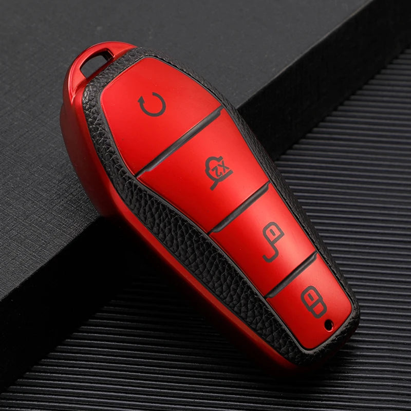 4 Buttons TPU Car Key Case for BYD Atto 3 Han EV Dolphin Remote Control Protect Cover Auto Accessories