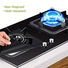 4/8PCS Stove Protector Cover Liner Gas Stove Protector Gas Stove Stovetop Burner Protector Kitchen Accessories Mat Cooker Cover