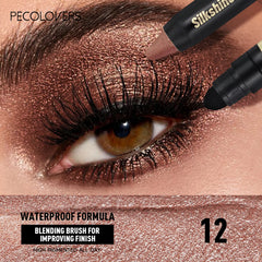 1PC Eye Brightening, Sponge Tip, Easy To Apply, Even and Smooth, 2-in-1 Eye Shadow Stick, Perfect for Music Festivals