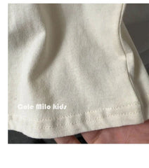 2025 Summer Loose Baby Letter Print Short Sleeves T-Shirt Children Boy Girl Fashion Cotton Tees Kid Casual Tops Toddler T-Shirts