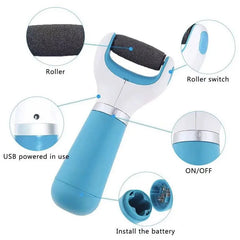 Electric Foot File Vacuum Callus Cleaning and Grinding Foot Treatment Tool Hard Dead Skin Cleaning and Remover Foot Care