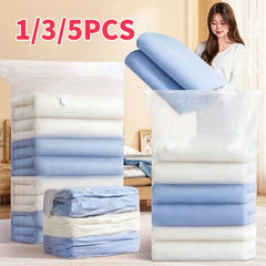 Vacuum Storage Bags No Need Pump Large Plastic Storage Bags for Storing Clothes blankets Compression Empty Bag Travel Accessorie