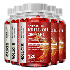 Antarctic Krill Oil - (Double Strength) Contains Phospholipids, Rich in Natural Extracts of EPA and DHA, Brain and Joint Health