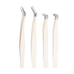 High Quality Latest  Stainless Steel Eyelash Extensions Tweezers Rose Gold color All Color Customized Eyelash Tweezers