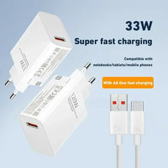 Xiaomi Original 120W Ultra Fast Charger QC 5.0 EU Plug 6A Type C Cable For IPhone Pro Max Samsung Rapid Charging Adapter 2025